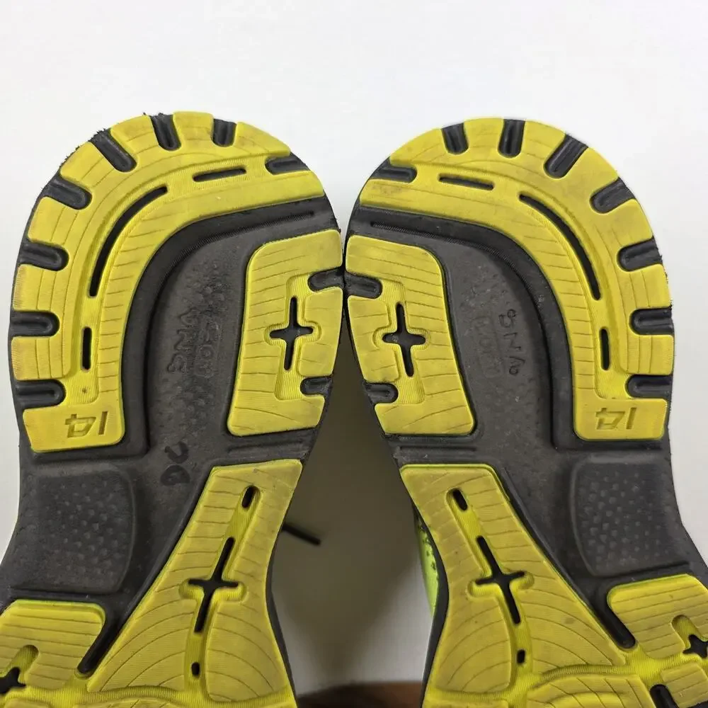 Brooks Ghost 14 Neon Yellow Mens Green Size 10 Low Top Running Shoes 1003691D770